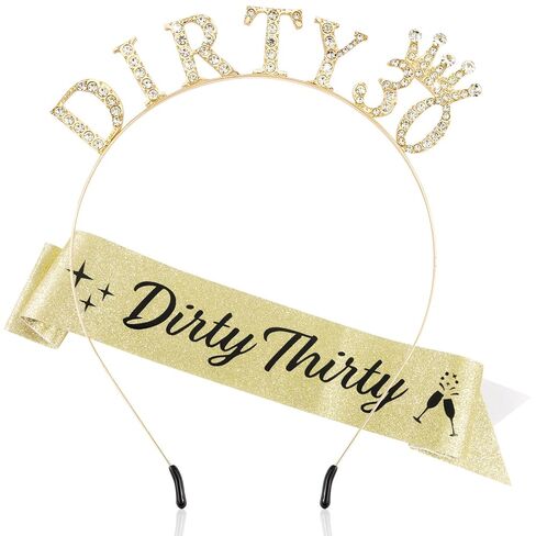 13th Birthday Decorations for Girls Official Teenager Sash 13 Year Old Tiara Crown Headbands Thirteen Hair Band Happy 13th Birthday Gifts for Girls Rose Gold in Saudi Arabia