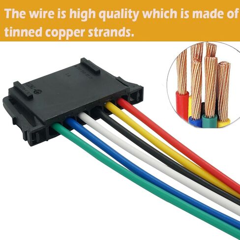 6 Wires Tail Lights Taillight Connector Wiring Harness Pigtail Plug for Mercedes Sprinter Freightliner Sprinter Dodge Sprinter 1500 2500 3500 4500 2007-2025 OE# A906820016 in Kuwait