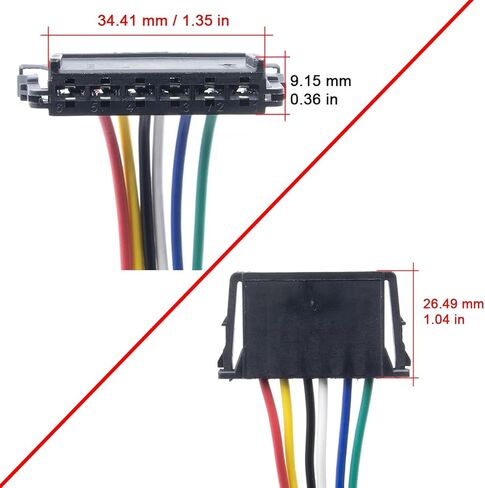 6 Wires Tail Lights Taillight Connector Wiring Harness Pigtail Plug for Mercedes Sprinter Freightliner Sprinter Dodge Sprinter 1500 2500 3500 4500 2007-2025 OE# A906820016 in Kuwait