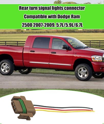 55277302AC Rear Turn Signal Lights Wiring Harness Fits for Dodge Ram 2500 2007-2009,Replace 4399900 55277302AA 55277302AB 55277303AA 55277303AB 55277303AC 68060366AA in Kuwait