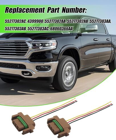 55277302AC Rear Turn Signal Lights Wiring Harness Fits for Dodge Ram 2500 2007-2009,Replace 4399900 55277302AA 55277302AB 55277303AA 55277303AB 55277303AC 68060366AA in Kuwait
