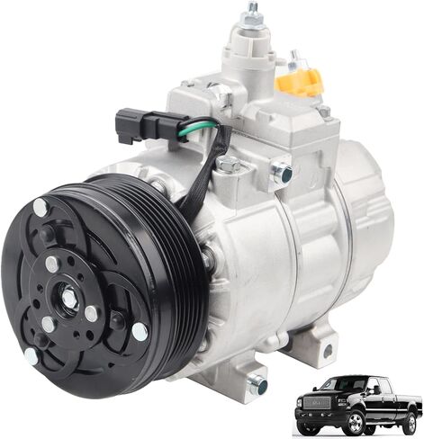 ضاغط تيار متردد جديد من MUCO مع قابض تكييف الهواء AD-1846N يناسب فورد F-250 F-350 F-450 F-550 Super Duty 7.3L 2020 2021 2022 LC3Z19703B in Saudi Arabia