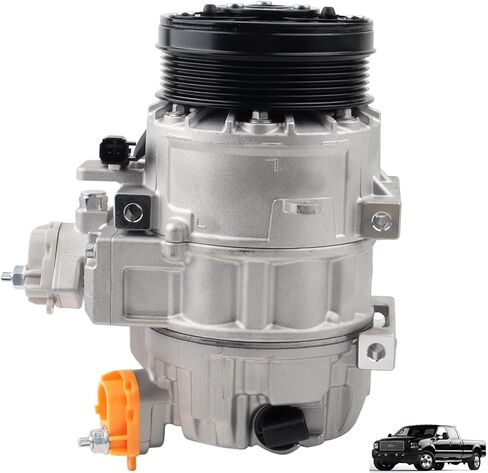 ضاغط تيار متردد جديد من MUCO مع قابض تكييف الهواء AD-1846N يناسب فورد F-250 F-350 F-450 F-550 Super Duty 7.3L 2020 2021 2022 LC3Z19703B in Saudi Arabia