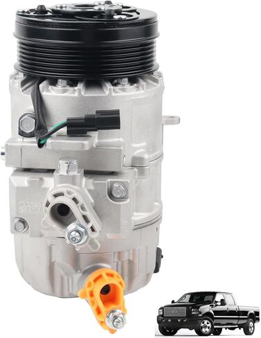 ضاغط تيار متردد جديد من MUCO مع قابض تكييف الهواء AD-1846N يناسب فورد F-250 F-350 F-450 F-550 Super Duty 7.3L 2020 2021 2022 LC3Z19703B in Saudi Arabia