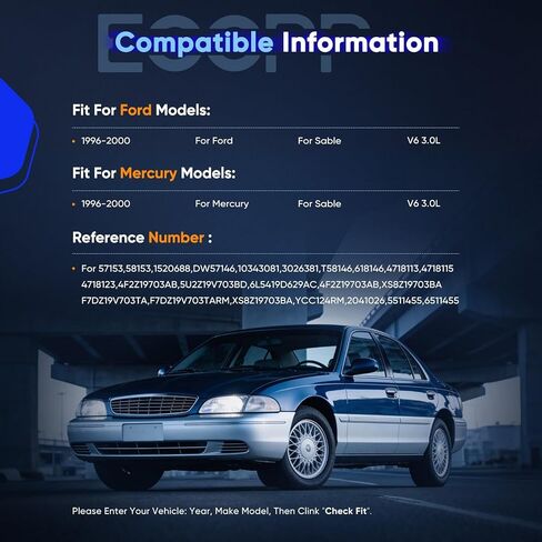 ضاغط تكييف الهواء ECCPP مع قابض 1996-2000 مناسب لضاغط تكييف الهواء Ford Sable لـ Mercury Sable 3.0L in Saudi Arabia