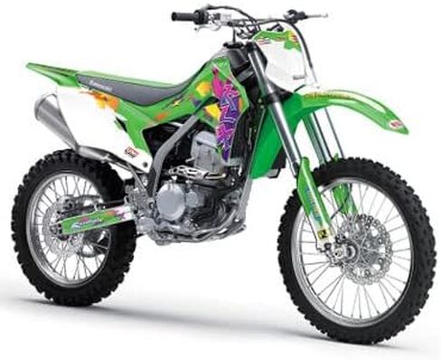 1997-2008 KLX 300 Throwback Green Senge Graphics Complete Kit Compatible with Kawasaki in Saudi Arabia