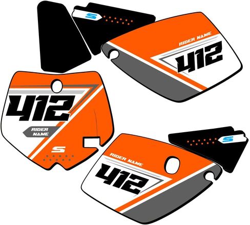 2019-2023 SX 65 SG65 Custom MX Number Plates Senge Graphics Kit Compatible with KTM in Kuwait