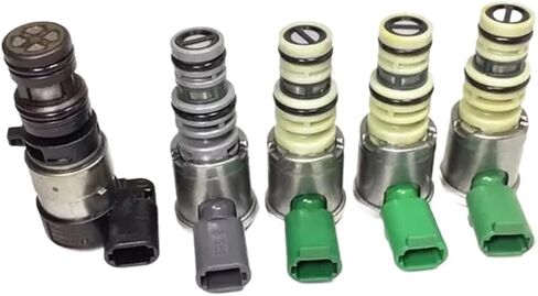 1 Set 5L40E Transmission Solenoid Valve Kit Compatible For BMW 328i 525i 325i 330i 530i X5 Z3 Z4 X3 2001-2007 Cadillac Catera CTS SRX in Kuwait