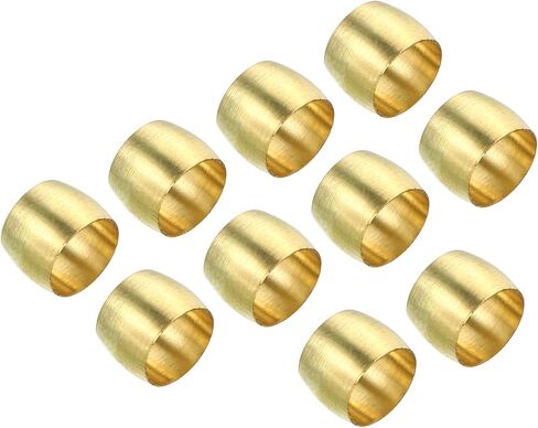 حلقات أكمام ضغط نحاسية أنبوبية 4 مم من PATIKIL، مجموعة متنوعة من تركيبات الضغط النحاسية المكونة من 25 قطعة لأنابيب غاز الماء والهواء in Kuwait