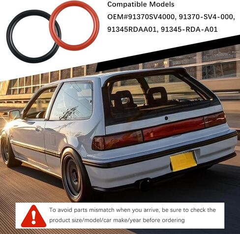 2PCS Power Steering Pump O Ring Seals Compatible with Acura Honda,OEM#91370SV4000 & 91345RDAA01 Power Steering Pump Seal Kit,Inlet/Outlet Powers Steerings O Ring Replacement in Kuwait
