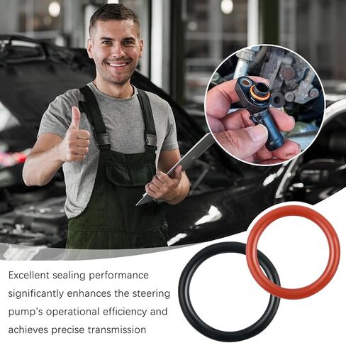 2PCS Power Steering Pump O Ring Seals Compatible with Acura Honda,OEM#91370SV4000 & 91345RDAA01 Power Steering Pump Seal Kit,Inlet/Outlet Powers Steerings O Ring Replacement in Kuwait