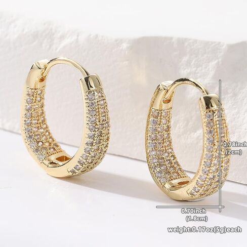 Luxurious Geometric Copper Jewelry Inlaid with Synthetic Zircon Earrings, Women's Retro Bohemian Round Versatile Daily Versatile or Elegant Earrings in Saudi Arabia