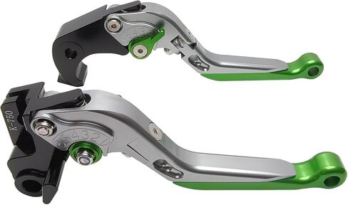 Brake Clutch Lever Set Replacement for ZX6R ZX6RR ZX636 2019-2025, Aluminum Adjustable Motorcycle Brake Handle Extendable Long Levers(All Black) in Kuwait