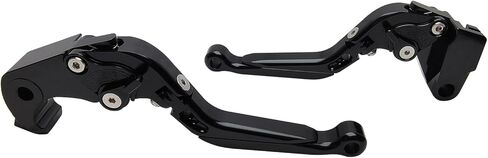 مجموعة رافعة قابض الفرامل البديلة لـ ZX6R ZX6RR ZX636 2019-2025، مقبض فرامل دراجة نارية من الألومنيوم قابل للتعديل وأذرع طويلة قابلة للتمديد (أسود بالكامل) in Kuwait