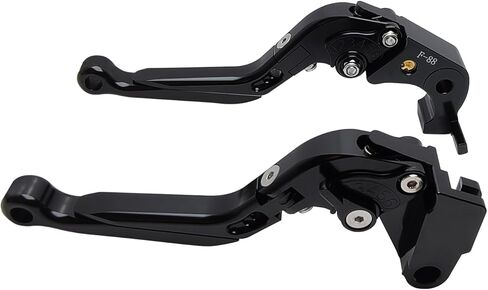 مجموعة رافعة قابض الفرامل البديلة لـ ZX6R ZX6RR ZX636 2019-2025، مقبض فرامل دراجة نارية من الألومنيوم قابل للتعديل وأذرع طويلة قابلة للتمديد (أسود بالكامل) in Kuwait