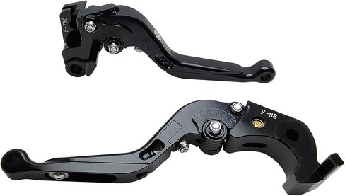 مجموعة رافعة قابض الفرامل البديلة لـ ZX6R ZX6RR ZX636 2019-2025، مقبض فرامل دراجة نارية من الألومنيوم قابل للتعديل وأذرع طويلة قابلة للتمديد (أسود بالكامل) in Kuwait