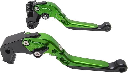 مجموعة رافعة قابض الفرامل البديلة لـ ZX6R ZX6RR ZX636 2019-2025، مقبض فرامل دراجة نارية من الألومنيوم قابل للتعديل وأذرع طويلة قابلة للتمديد (أسود بالكامل) in Kuwait