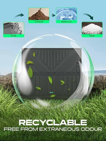 YHTAUTO Cargo Mat متوافق مع Lexus GX550 2024-2026 & Toyota Land Cruiser/Prado 250 2024-2026، بطانات أرضية TPE للحماية من جميع الأحوال الجوية، سجادة شحن، أسود in Saudi Arabia