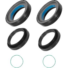 Front Axle Vaccum Knuckle & Tube Seal Kit Fit For 1998 1999 2000 2001 2002 2003 2004 Ford Super Duty Excursion F250 F350 F450 F550 Dana 50 60 Front Oil Seal Set Replace 50491, 50381, 41784-2 in Kuwait