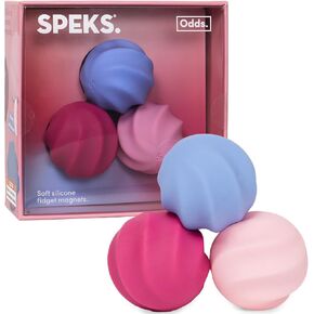 Speks Odds Soft Silicone Fidget Magnets | Silent Fidget Toys for Adults Ages 14+ | Textured Magnetic Balls & Stress Relief Desk Toys | Orange in Kuwait