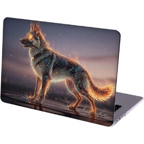 Compatible with MacBook Air 15.3-inch, Hard Shell Case with Keyboard Cover and Screen Protector (A2941, M2 Chip / A3114, M3 Chip / A3241, M4 Chip, 2023-2025 Release) - German Shepherd MC22645 in Kuwait