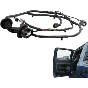 Left Rear Door Wiring Harness with Rear Heated Seats Compatible with F150 FX2 FX4 Lariat Platinum 2010-2014, SVT R-aptor 2011-2013,Limited 2013-2014 Crew Cab Replace AL3T14633AA AL3Z14631AAA in Kuwait