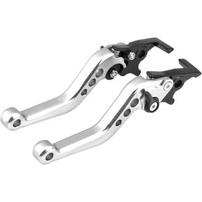 CHICIRIS Motorcycle Levers, 1 Pair CNC Aluminum Alloy Motorcycle Scooter Modification Double Disc Brake Lever (Black) in Kuwait