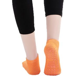 جوارب makanu للجنسين غير قابلة للانزلاق من القطن بقبضة منخفضة 3 أزواج - مضادة للانزلاق للتمرين واليوجا والبيلاتيس وباري والمنزل والمستشفى in Kuwait