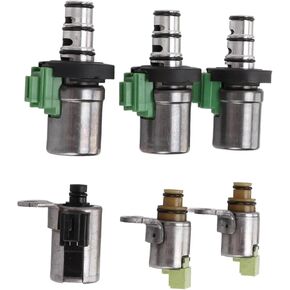 6Pcs/Set Transmission Shift Solenoid Kits Compatible for Mazda 2 3 5 6 CX-7 MPV for Mazda All 4F27-E 4 Speed Automatic Models in Kuwait