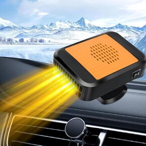 Car Heater,12V 200W Portable Car Heater Defroster Fans, 2 in 1 Heating & Cooling Fast Heating Defrost Defogger with Plug in Cigarette Lighter for Car, SUV, Jeeps, Trucks in Kuwait