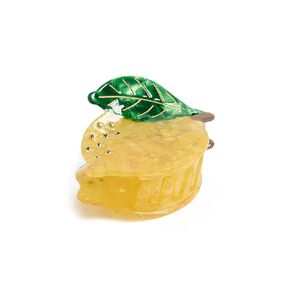 ADINA EDEN Women's Rhinestone Accented Lemon Claw Clip, Yellow, One Size in Kuwait