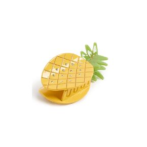 ADINA EDEN Women's Rhinestone Accented Pineapple Claw Clip, Yellow, One Size in Kuwait