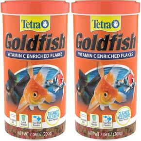 Tetra Goldfish Flakes, Nutritionally Balanced Diet For Aquarium Fish, Vitamin C Enriched Flakes, 2.2 oz in Kuwait