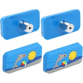 BESTYASH 4pcs Cartoon Printed Rubber Cabinet Pull Handles, Single-Hole ’ Drawer Knobs for Cupboards and Wardrobe Doors, Soft Colorful Home Cabinet Hardware for Room in Kuwait