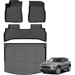 Floor Mats for Chevrolet Chevy Trailblazer FWD 2021-2025 2026 & Cargo Liner (Only Fit for Cargo in Upper Deck Position), TPE Waterproof Non-Slip All Weather Protection Custom in Kuwait