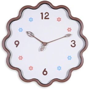 ساعة حائط، ساعات حائط صغيرة حديثة تعمل بالبطارية 14 بوصة، صامتة غير موقوتة كلاسيكية تناظرية للمكتب، المنزل، غرفة المعيشة، الحمام، المطبخ، غرفة النوم، المدرسة (الشوكولاتة) in Kuwait