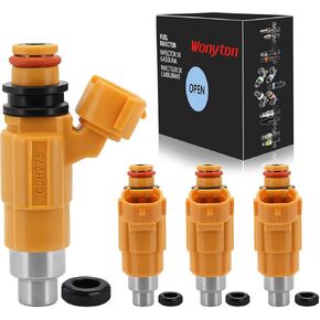 مجموعة من 4 حاقن وقود CDH275 FJ571 بديل متوافق مع YAMAHA Outboard 4 Stroke F150TLR F150TXR LF150TXR Mitsubishi Diamante Galant Montero Sport - يستبدل 63P1376100 MD319792 in Kuwait