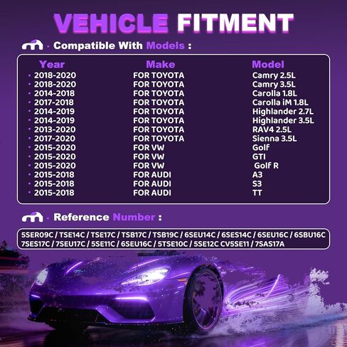 A/C Compressor Control Valve with Connector Wire Harness fit For Toyota Corolla 1.8L 2014 2015 2016 2017 2018,Camry Sienna RAV4 for VW 2015-2020 Golf 6SES14C 7SES17C 7SEU17C Compressor in Kuwait