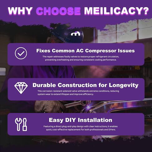 A/C Compressor Control Valve with Connector Wire Harness fit For Toyota Corolla 1.8L 2014 2015 2016 2017 2018,Camry Sienna RAV4 for VW 2015-2020 Golf 6SES14C 7SES17C 7SEU17C Compressor in Kuwait