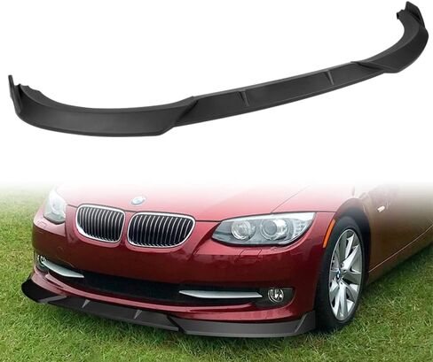 Q1-TECH، الشفة الأمامية مناسبة للطراز 2011-2013 BMW 3-Series 325i 328i 335i(E92/E93) طراز تجميل الوجه فقط، طقم الجسم الأمامي لسبويلر الهواء للذقن ABS، STP-Sty (كربون مطلي) in Saudi Arabia