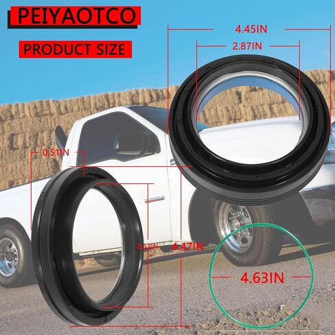 Front Axle Vaccum Knuckle & Tube Seal Kit Fit For 1998 1999 2000 2001 2002 2003 2004 Ford Super Duty Excursion F250 F350 F450 F550 Dana 50 60 Front Oil Seal Set Replace 50491, 50381, 41784-2 in Kuwait