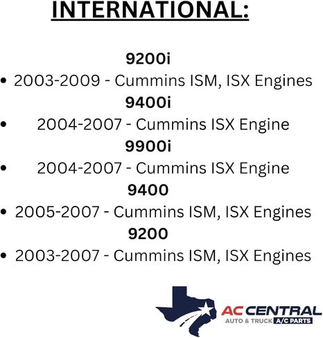 طقم ضاغط مكيف الهواء لـ International/Navistar 9200i 9400i 9900i 9400 9200 Paystar 5500 5900 5600 in Saudi Arabia