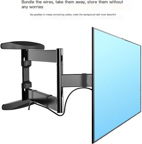 TV hanger rotates 90 degrees 55 65 70 inches telescopic left and right 180 degree bracket in Saudi Arabia