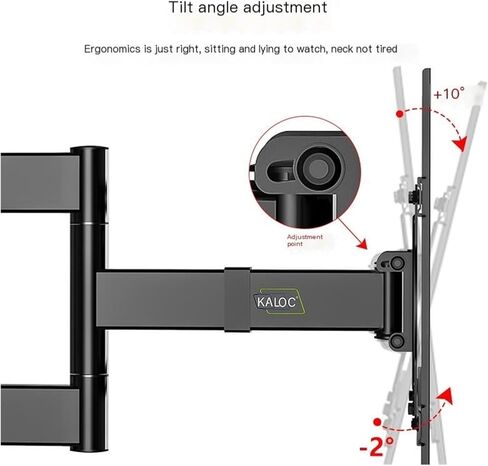 TV hanger rotates 90 degrees 55 65 70 inches telescopic left and right 180 degree bracket in Saudi Arabia