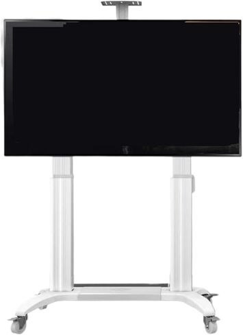 TW100 remote control lift TV stand touch machine stand commercial video conferencing cart(White) in Saudi Arabia
