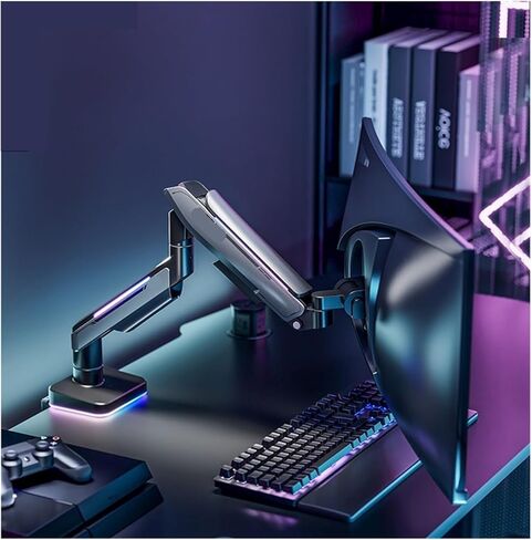 E-sports hairtail screen monitor bracket curved screen RGB pneumatic computer lifting mechanical cantilever T18-1H in Saudi Arabia