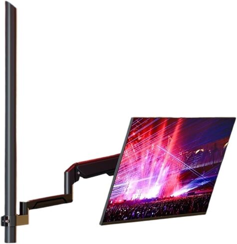 Monitor stand, monitor air pressure hover, horizontal and vertical screen rotation, 2-meter heightening hanger ceiling bracket(Column height is 200 cm) in Saudi Arabia