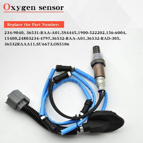 2PCS 234-4797& 234-9040 Oxygen Sensor Upstream Downstream Compatible with Honda Accord 2.4L 2003 2004 2005 2006 2007 O2 Sensor Replace# 36531-RAA-A01 5S4445 1900-522202 156-6004 24803 in Kuwait