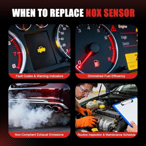 22303391 5WK97366 NOx Sensor Compatible with Volvo 2010-2019 C70 VHD VNM VNL VT,Nitrogen Oxide Sensor Fits for Mack 2010-2018 CHU612 CHU613 GU712 GU713 GU812 GU814 LEU612 LEU613 MP7 MP8 MRU612 MRU613 in Kuwait