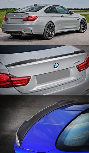 CS Style High Kick Carbon Fiber Trunk Lid Spoiler Wing Compatible for 2015-2020 BMW F82 M4 in Kuwait